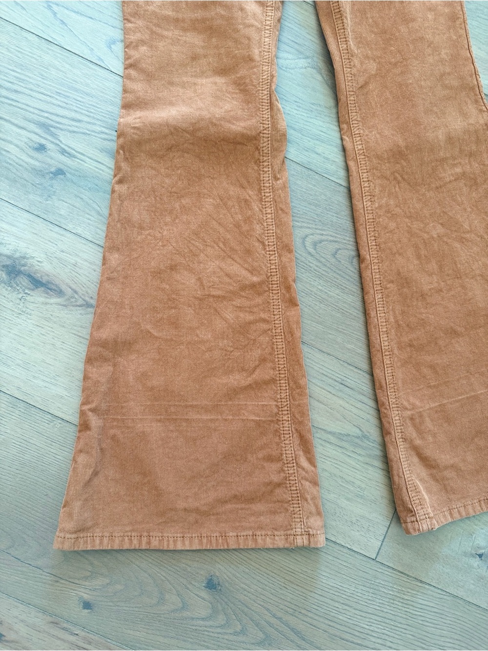 Idyllwind Rust Orange Corduroy Flare Pants - Picture 3 of 12